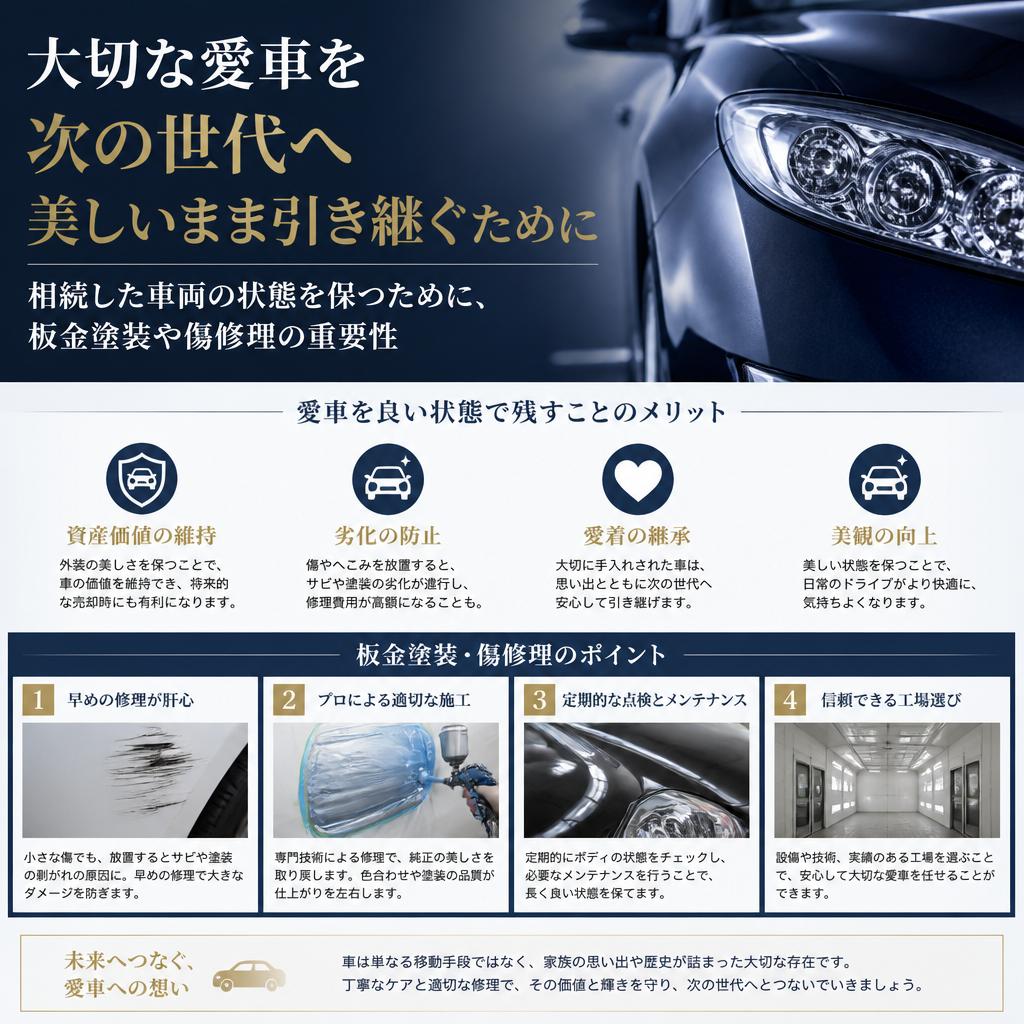 板金塗装と傷修理の重要性