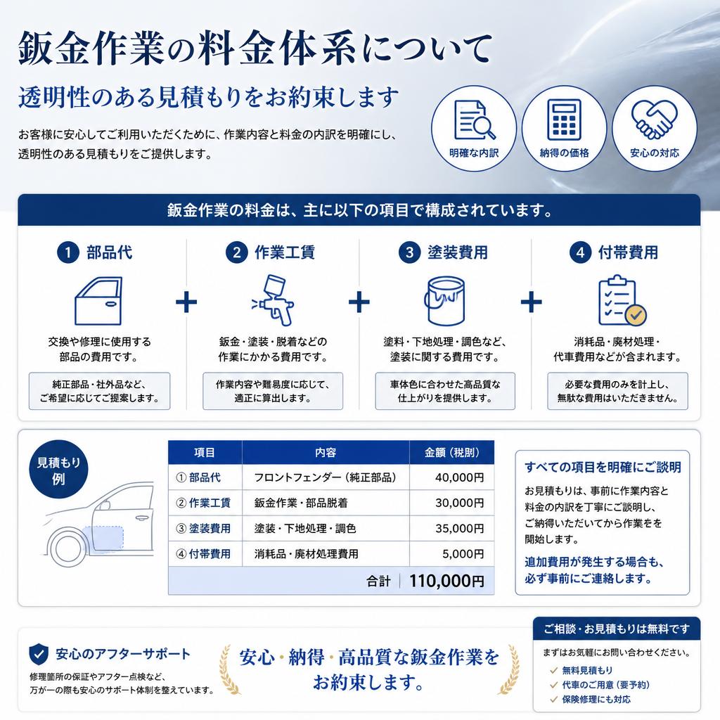 料金の目安とお見積もり