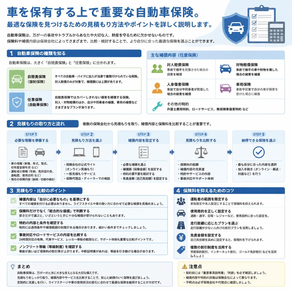 自動車保険見積もりのご案内