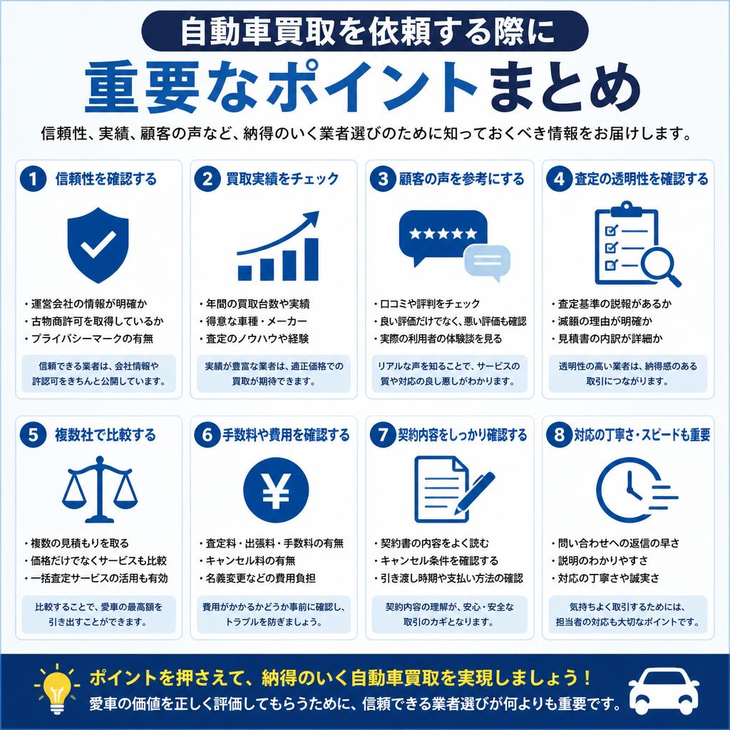 信頼される買取業者の選び方