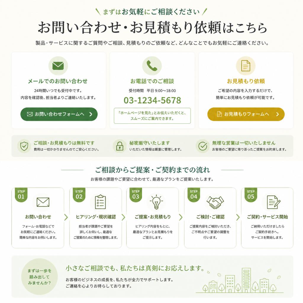 お問い合わせ・見積もり依頼