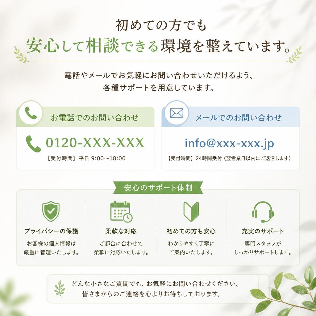 今すぐお問い合わせを！