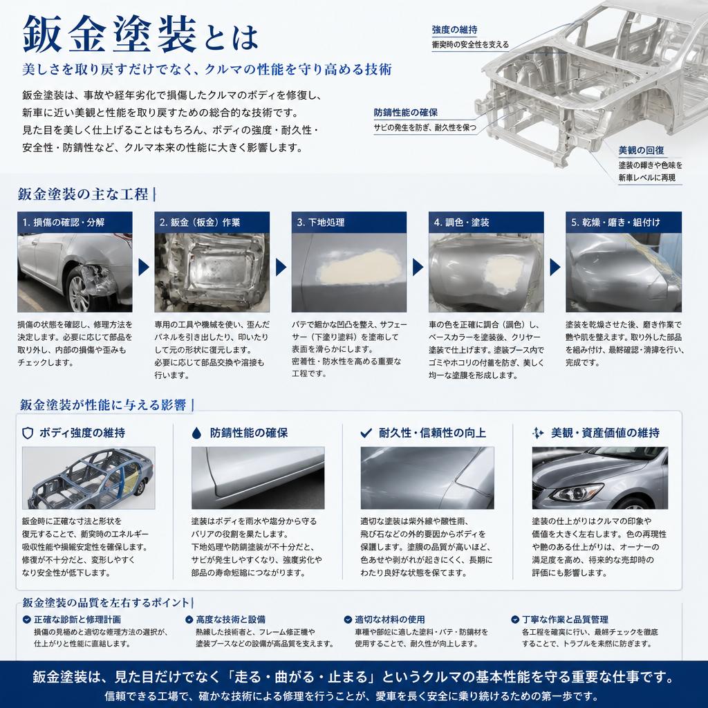 鈑金塗装の魅力と重要性