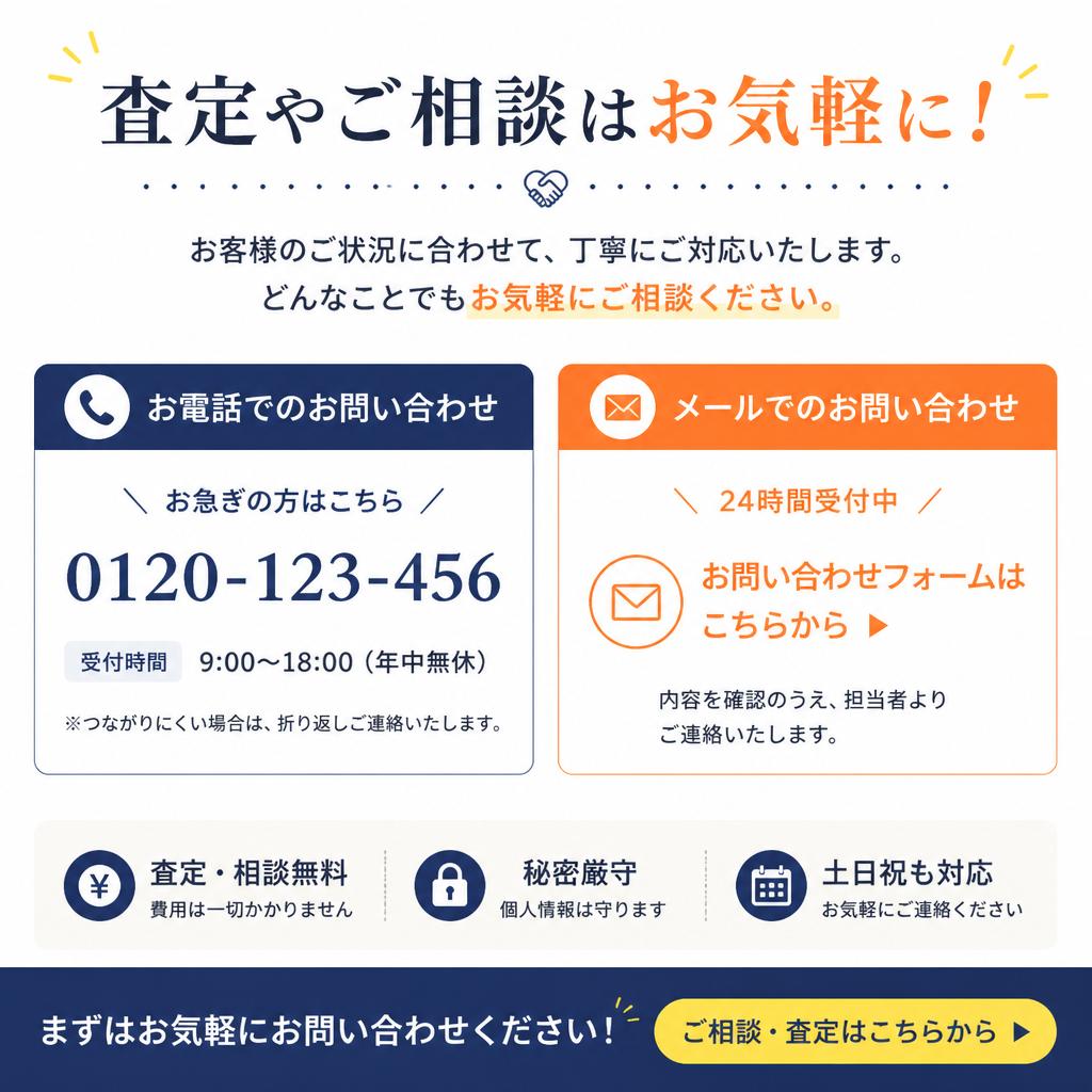 今すぐお問い合わせを！