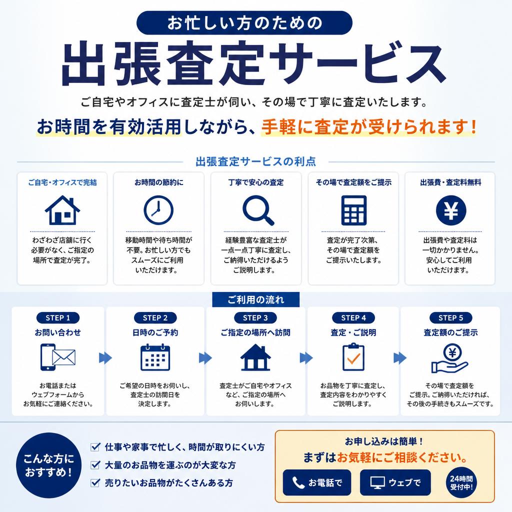 出張査定サービスの魅力