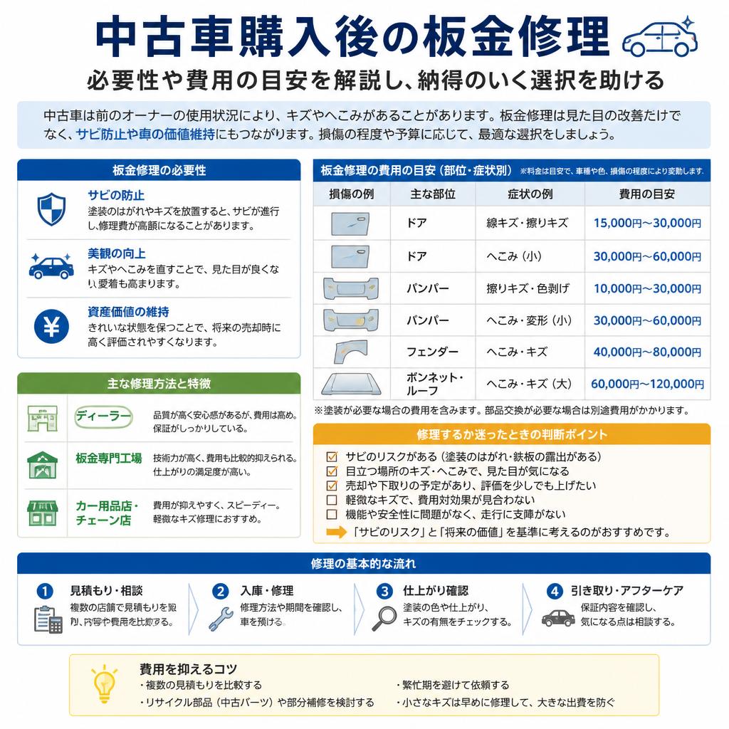 板金修理の必要性と費用