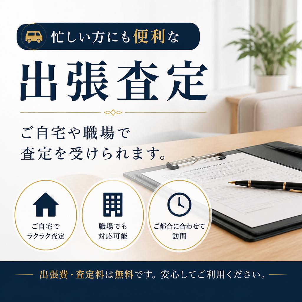 出張査定の手軽さ