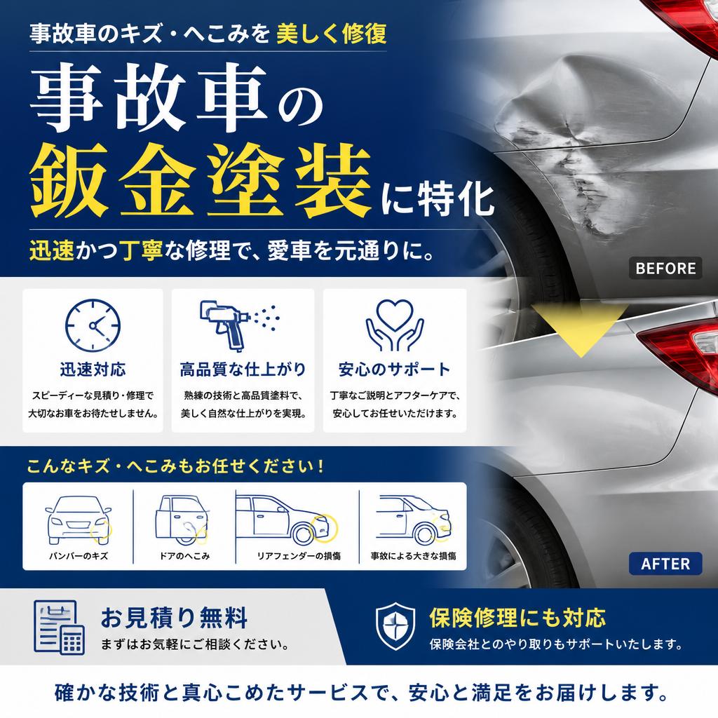 2. 事故車修理の専門サービス