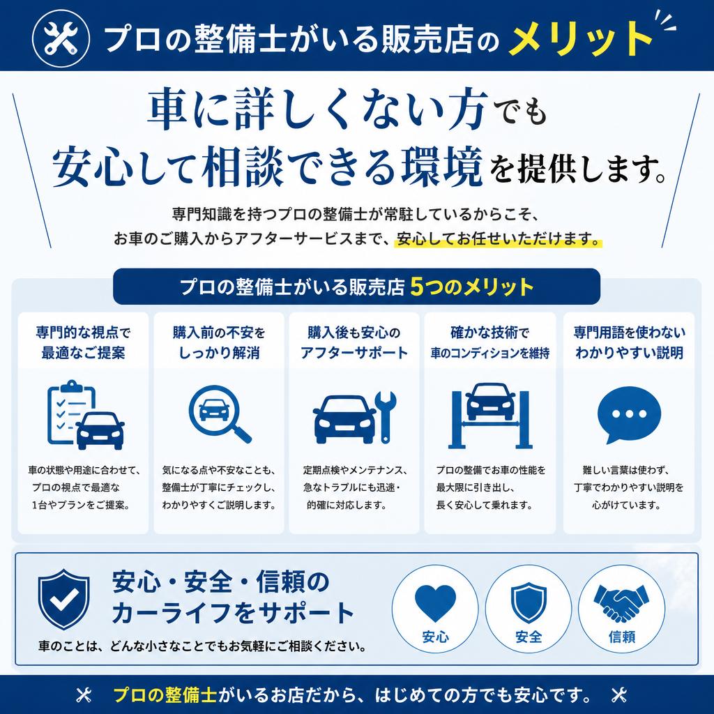 整備士による安心サポート