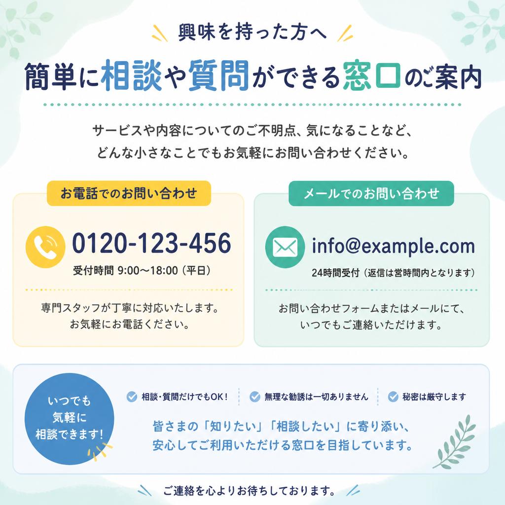 7. お問い合わせはこちらから