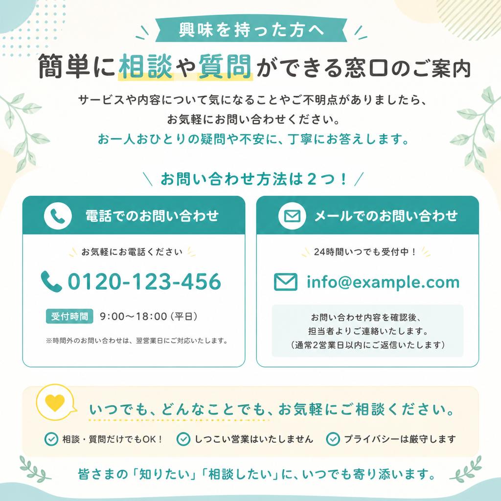 7. お問い合わせはこちらから
