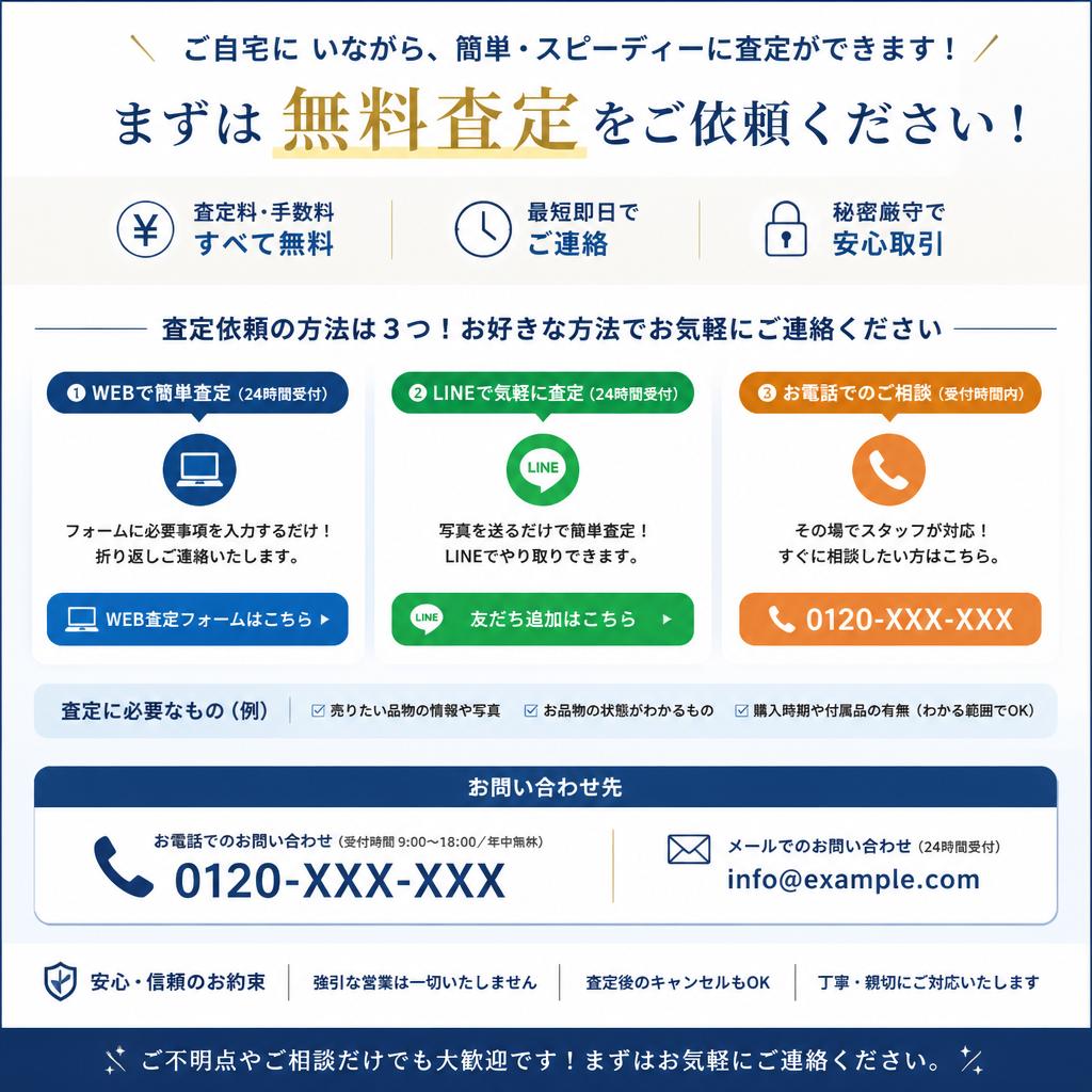 今すぐ査定を依頼しよう！