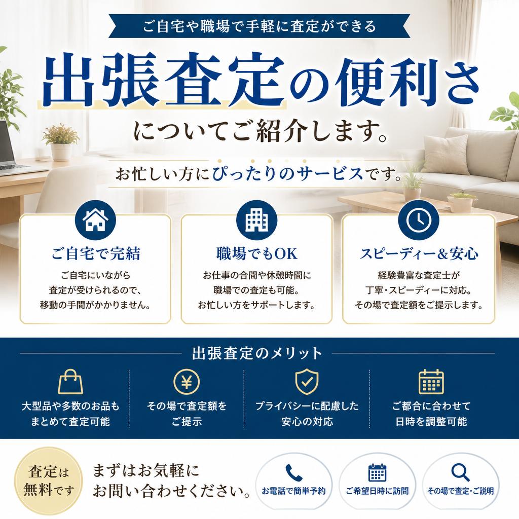 出張査定での便利さ