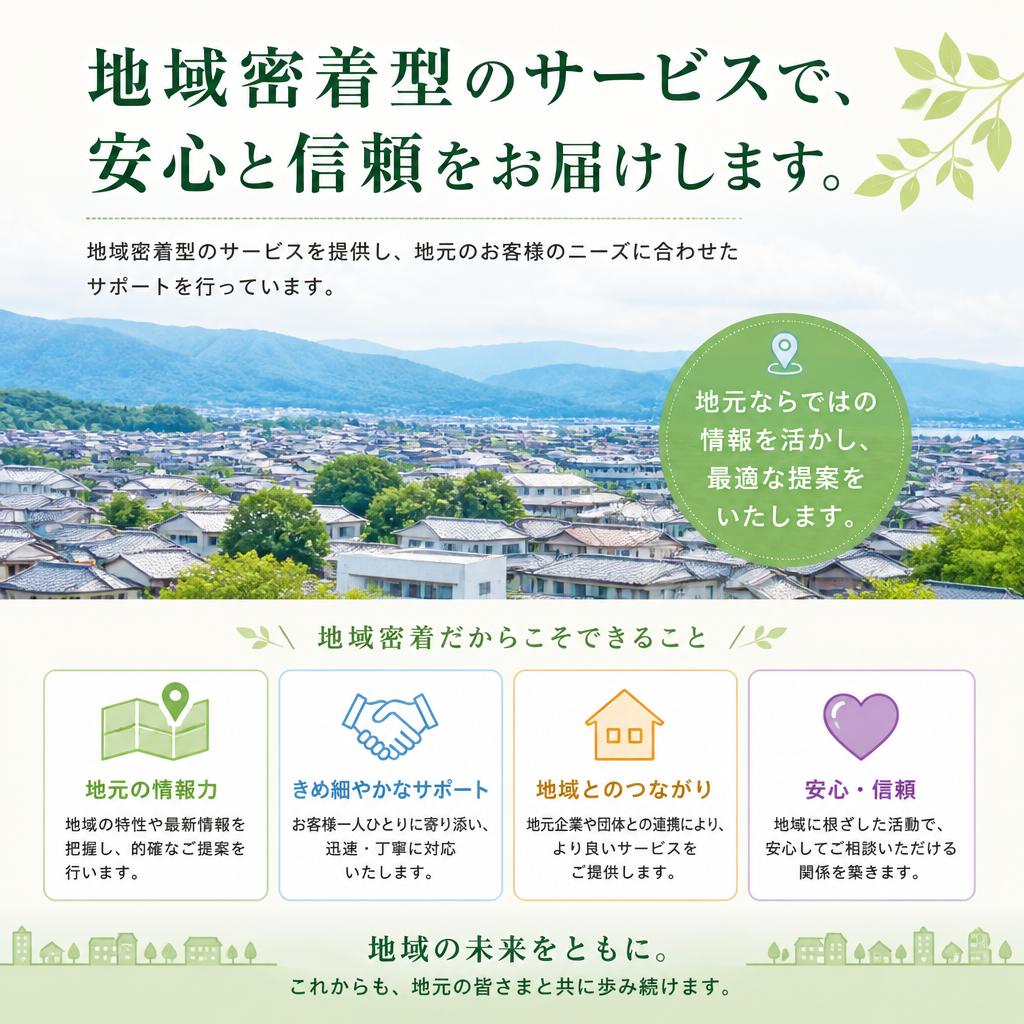 大牟田市に特化したサービス