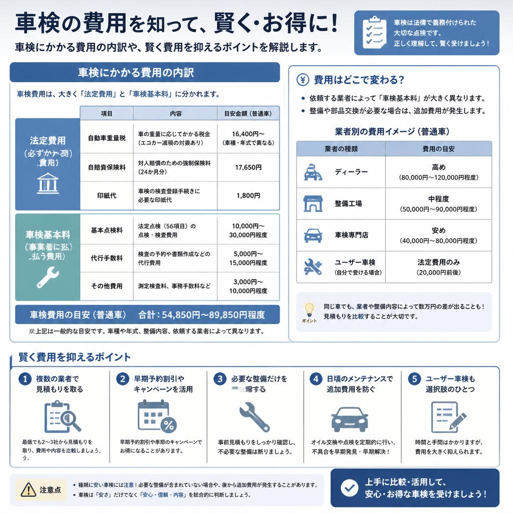 4. 車検費用を抑える方法