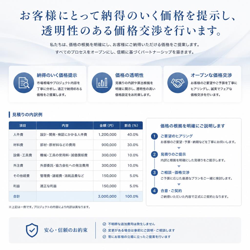 お得な価格交渉