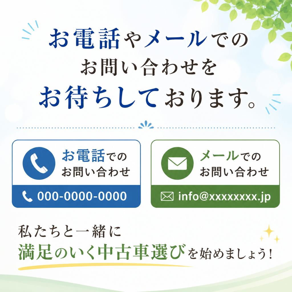 まずはお問い合わせを！