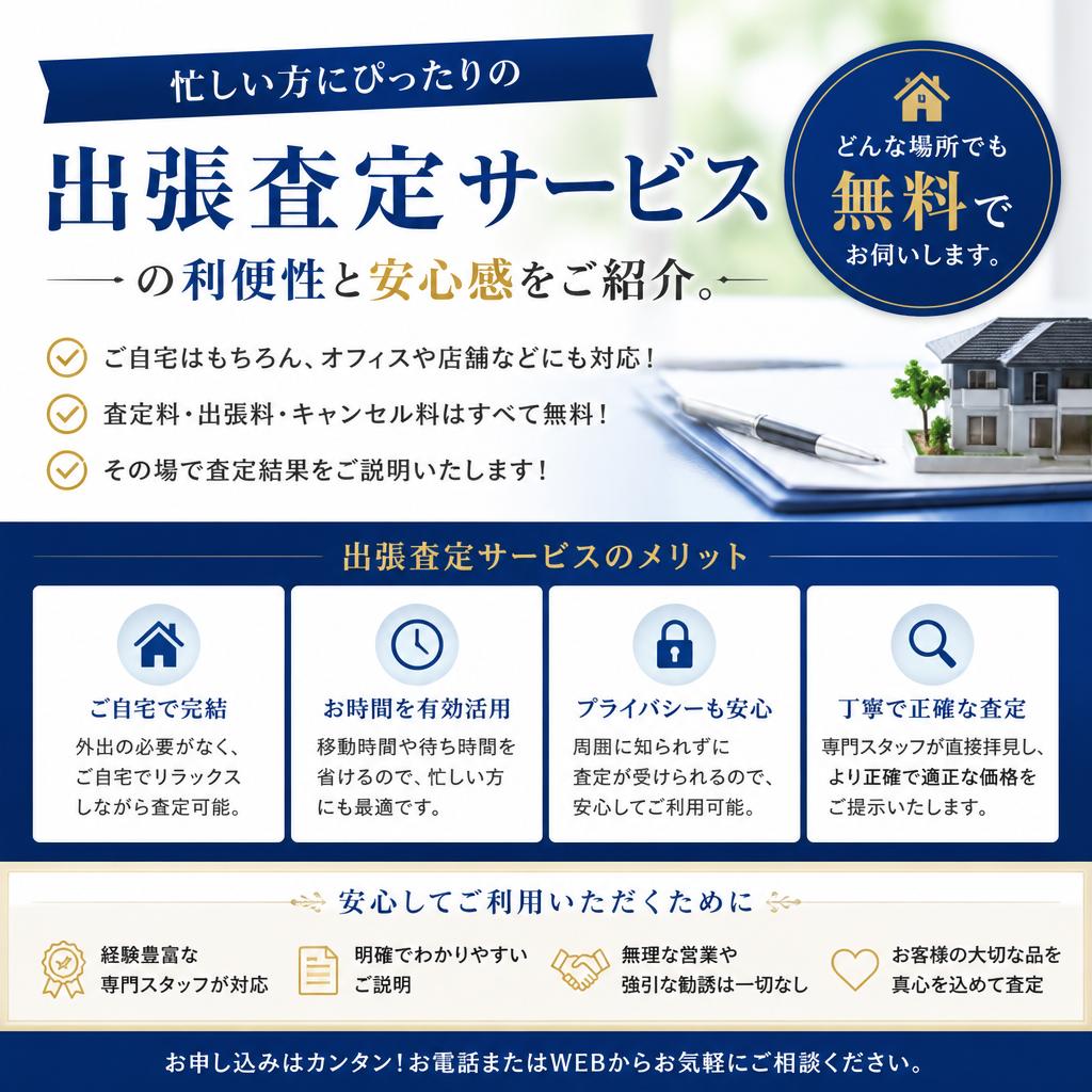 出張査定サービスの特徴