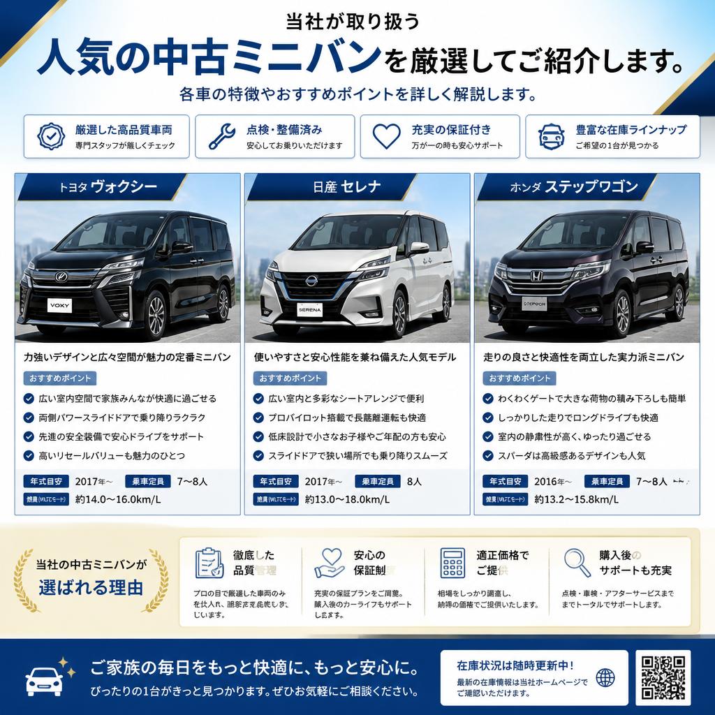 大牟田市で人気のミニバンをご紹介