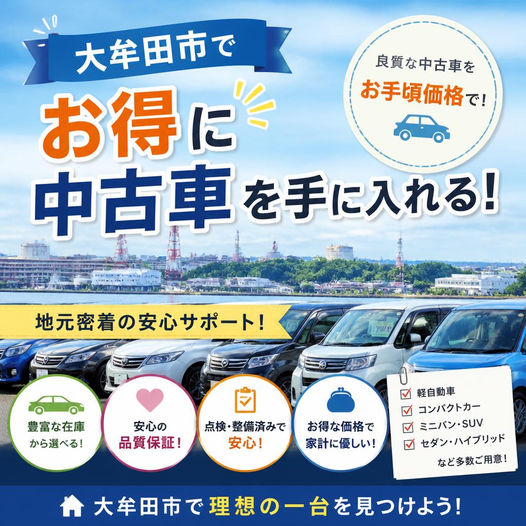 大牟田市でお得に中古車を手に入れる！