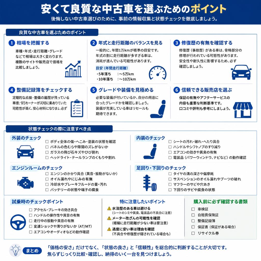 50万円以下の中古車の選び方