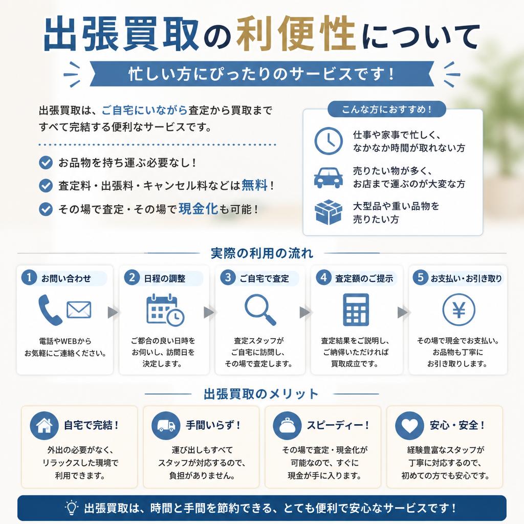 出張買取サービスのメリット