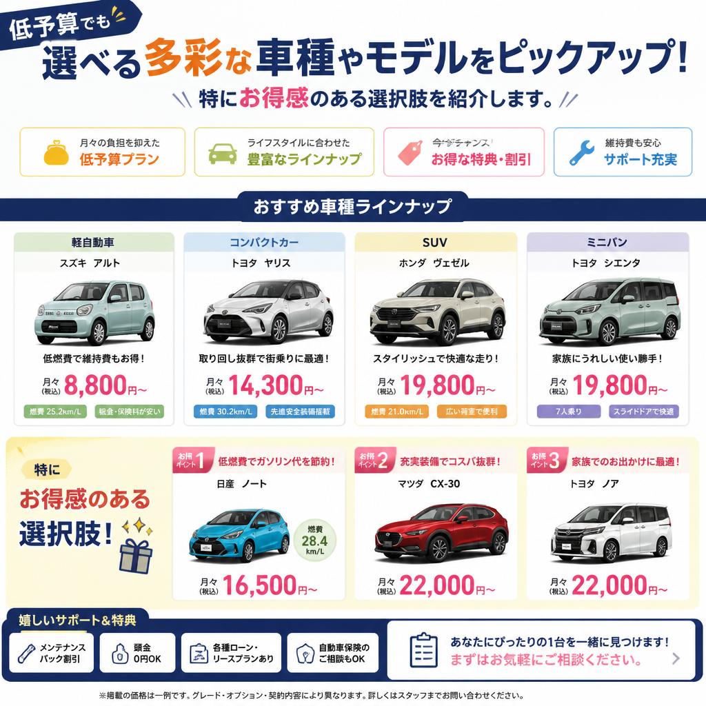 50万円以下で手に入る！魅力的な中古車の選択肢