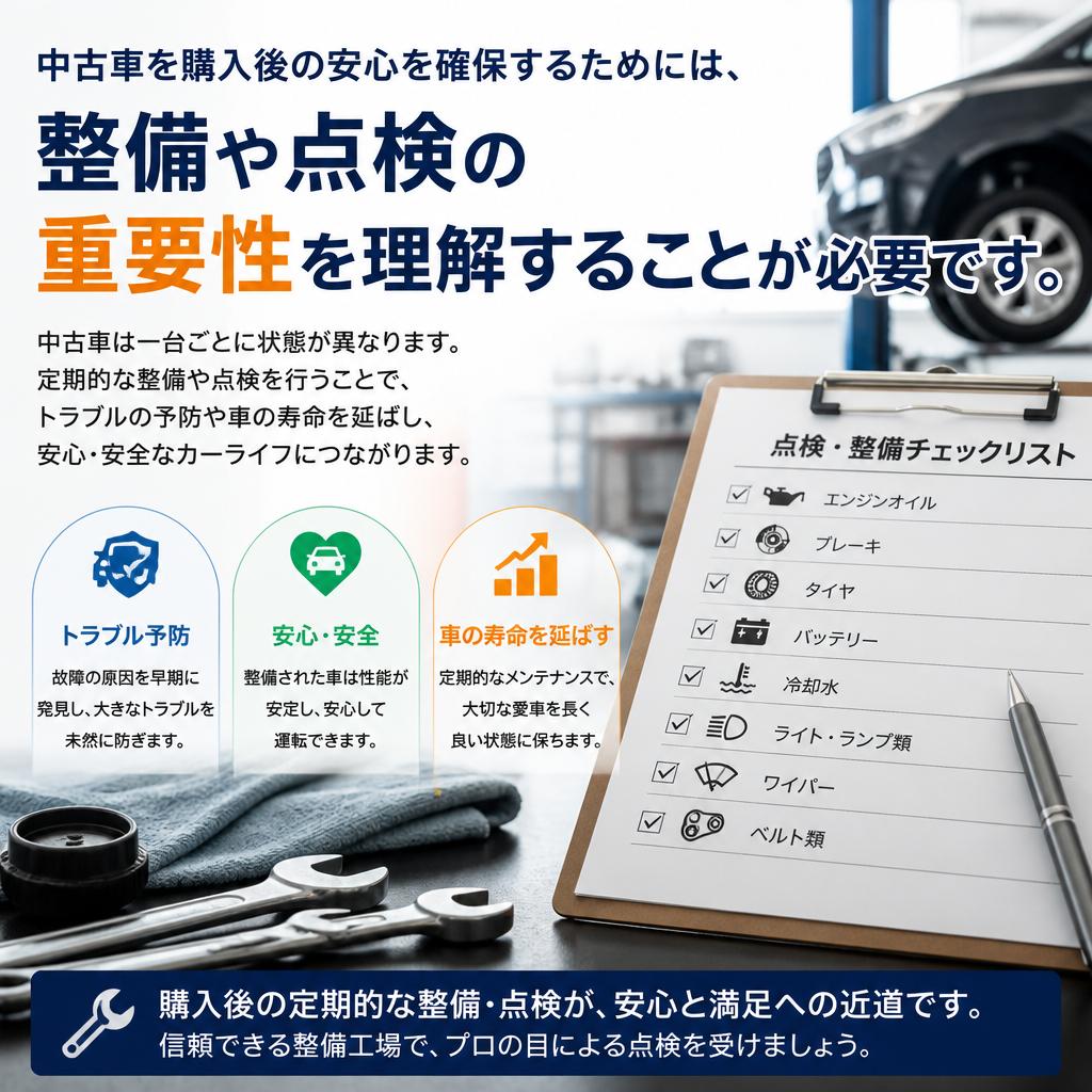 整備・点検の重要性を理解する