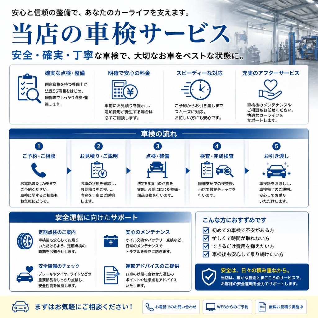 車検サービスのご案内