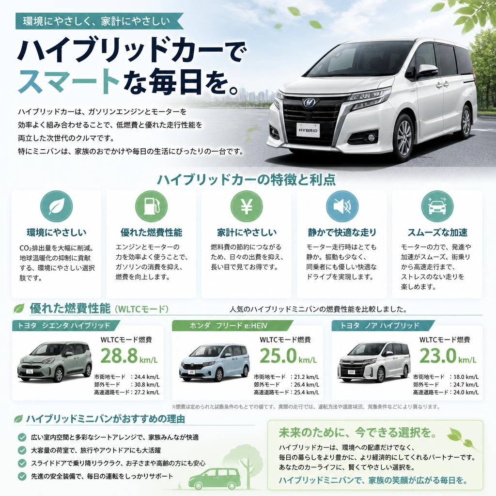 ハイブリッドカーの燃費性能