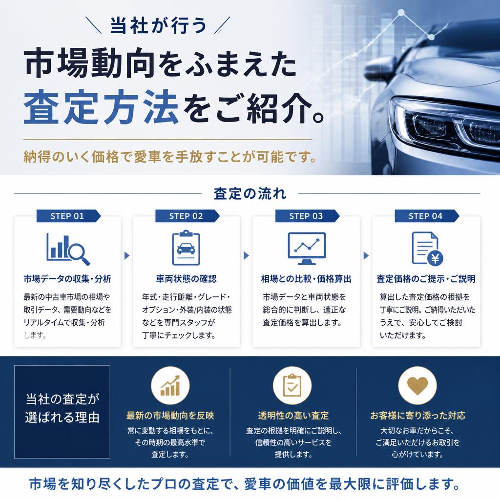 適正な車両評価額を実現する秘訣