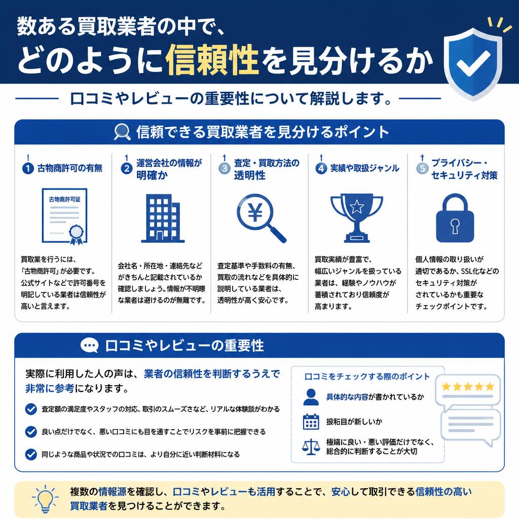 信頼できる買取業者の選び方