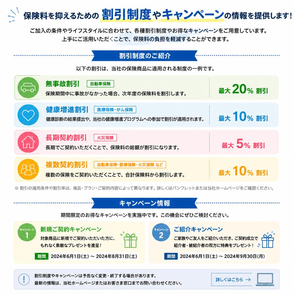4. 保険料をお得にする割引制度の活用法