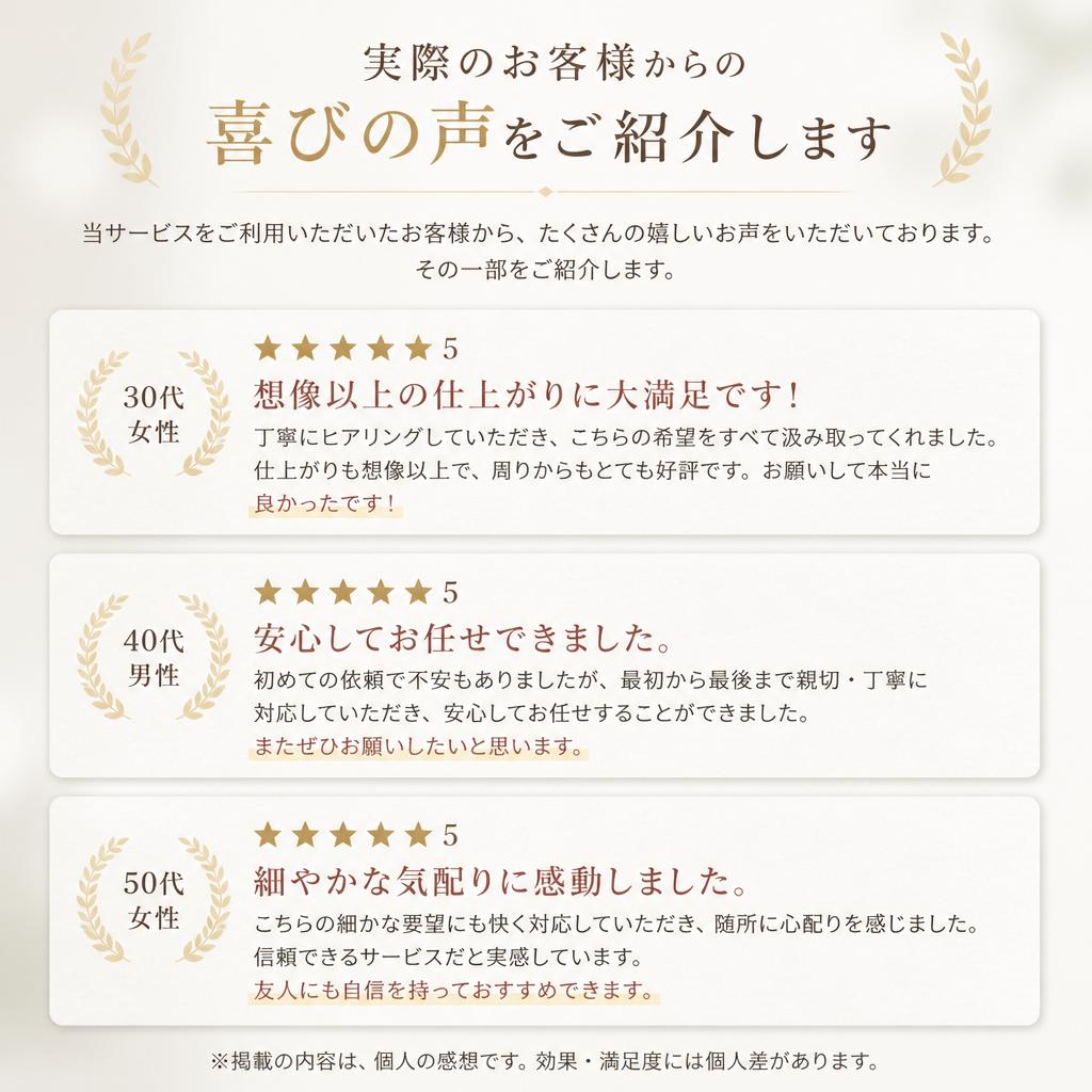 お客様の声