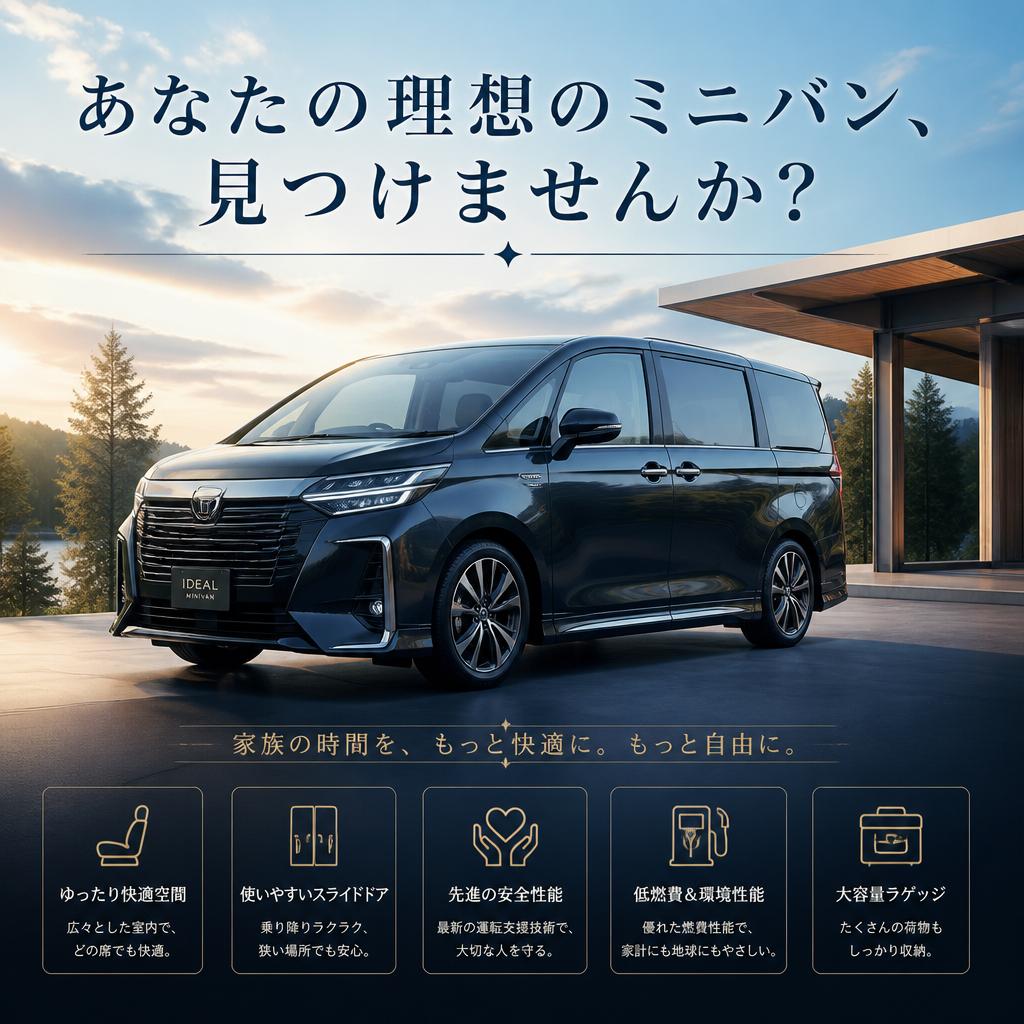 あなたの理想のミニバン、見つけませんか？
