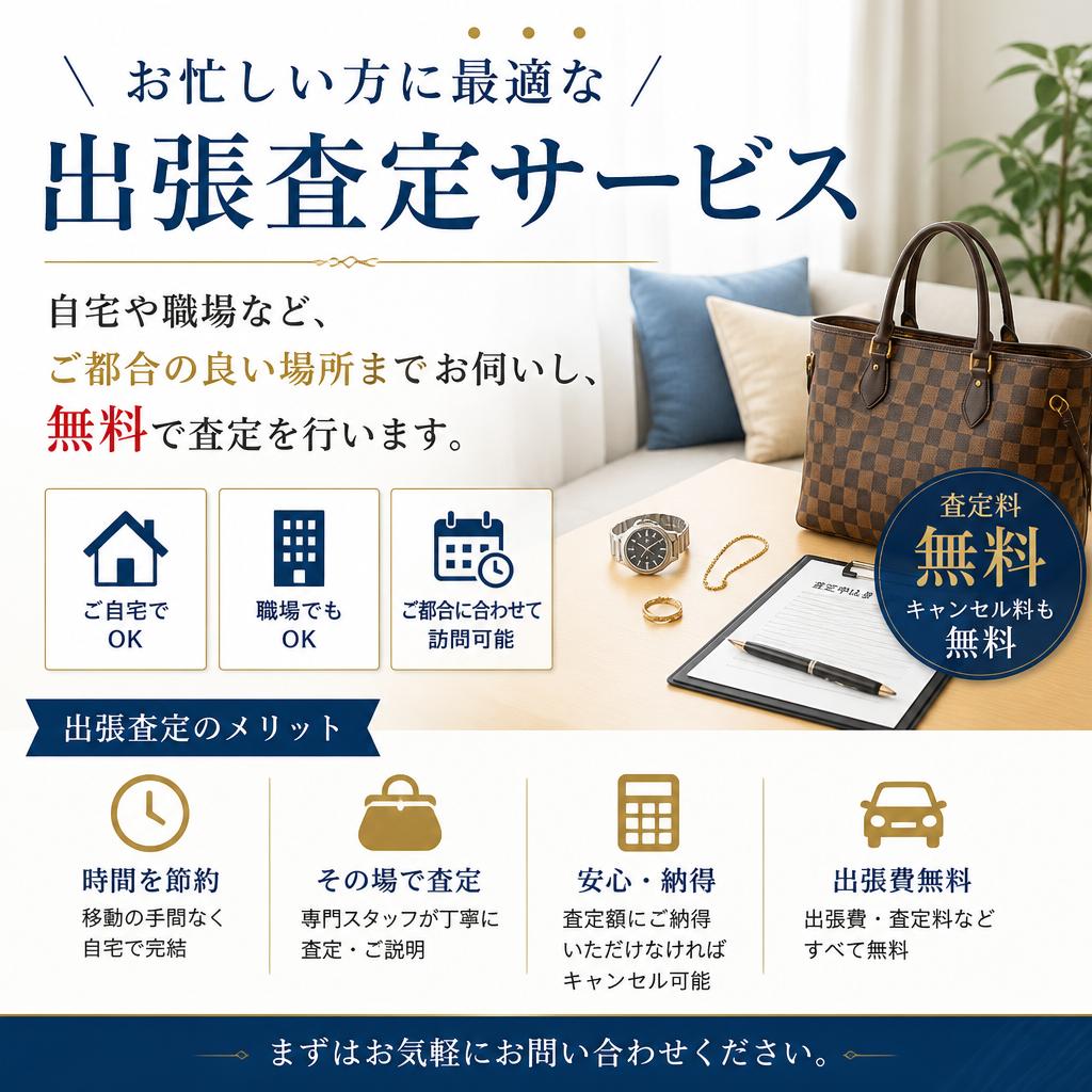 出張査定サービスでスムーズな買取