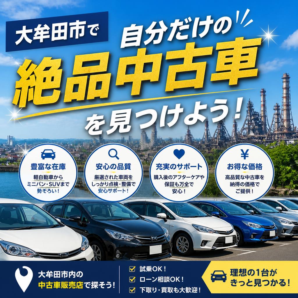 大牟田市で自分だけの絶品中古車を見つけよう！