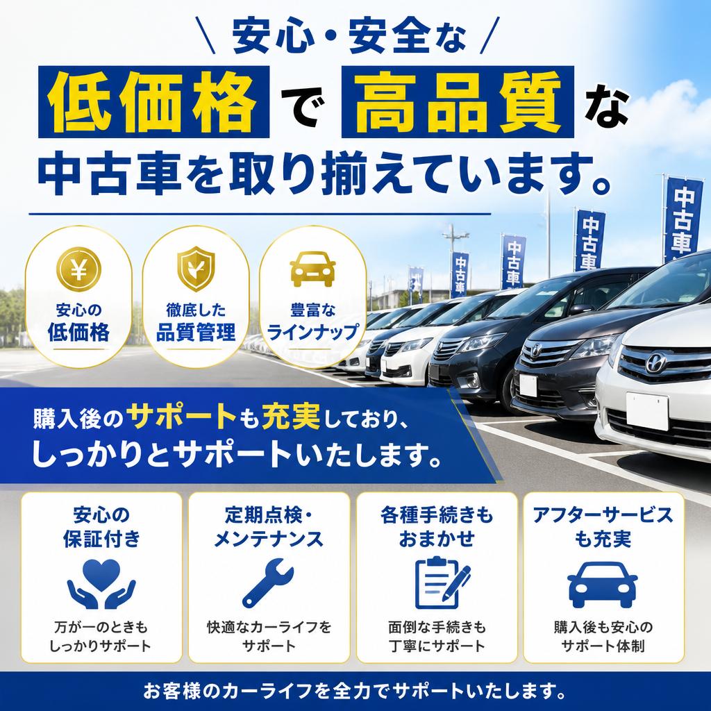 低価格で手に入る上質な車