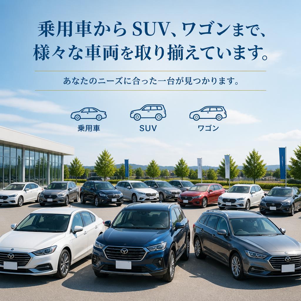 豊富な車両ラインナップ