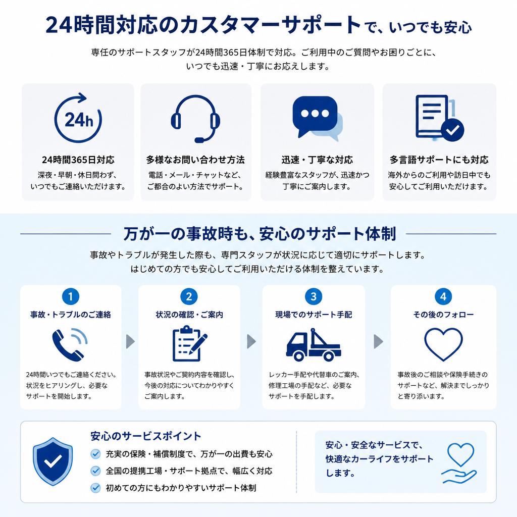 安心のサポート体制