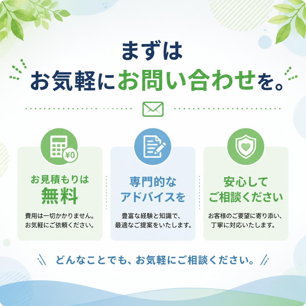 無料見積もりのご案内 - お問い合わせはこちら