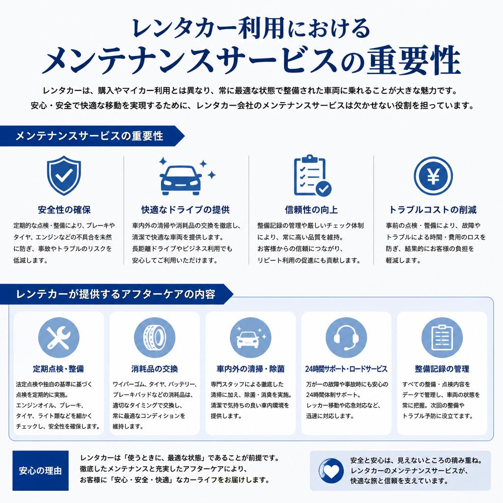 安心のメンテナンスサービス