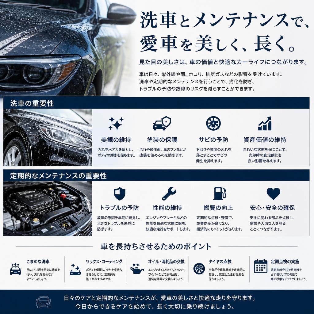 洗車と車のメンテナンス