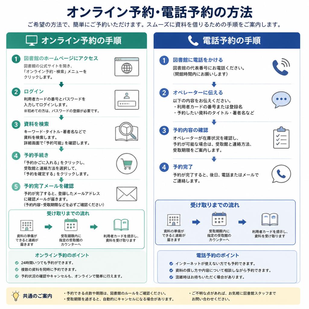 簡単な予約方法